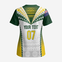 Cook Islands Rugby Custom Scrub Top Kuki's Aitu Champions - Polynesian Pride