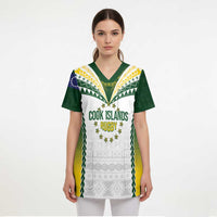 Cook Islands Rugby Custom Scrub Top Kuki's Aitu Champions - Polynesian Pride