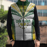 Cook Islands Rugby Custom Sleeveless Puffer Jacket Kuki's Aitu Champions - Polynesian Pride