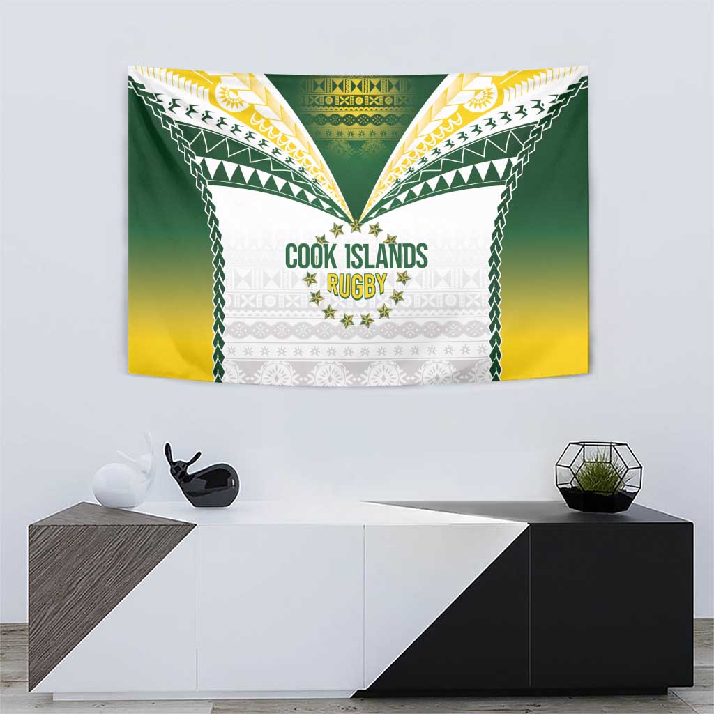 Cook Islands Rugby Tapestry Kuki's Aitu Champions - Polynesian Pride
