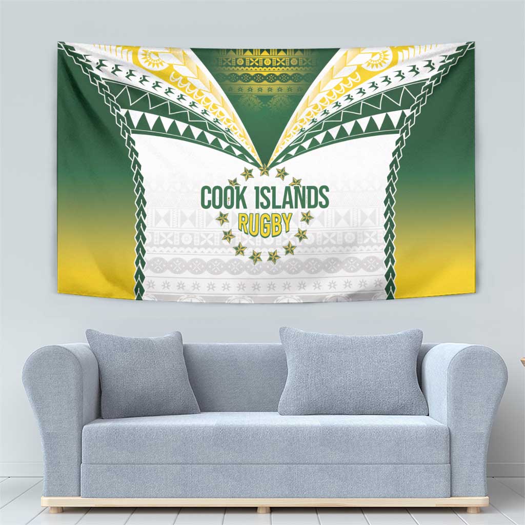 Cook Islands Rugby Tapestry Kuki's Aitu Champions - Polynesian Pride