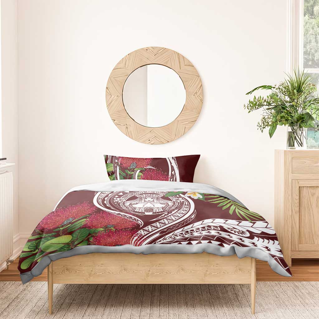 Aloha Hawaii Big Island Bedding Set Ohia Lehua Wahine