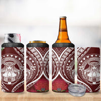 Aloha Hawaii Big Island 4 in 1 Can Cooler Tumbler Ohia Lehua Wahine