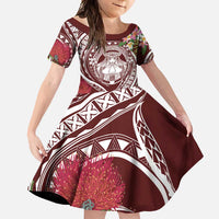 Aloha Hawaii Big Island Family Matching Tank Maxi Dress and Hawaiian Shirt Ohia Lehua Wahine