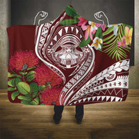 Aloha Hawaii Big Island Hooded Blanket Ohia Lehua Wahine