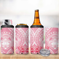 Aloha Hawaii Maui 4 in 1 Can Cooler Tumbler Goddess Lokelani Rose