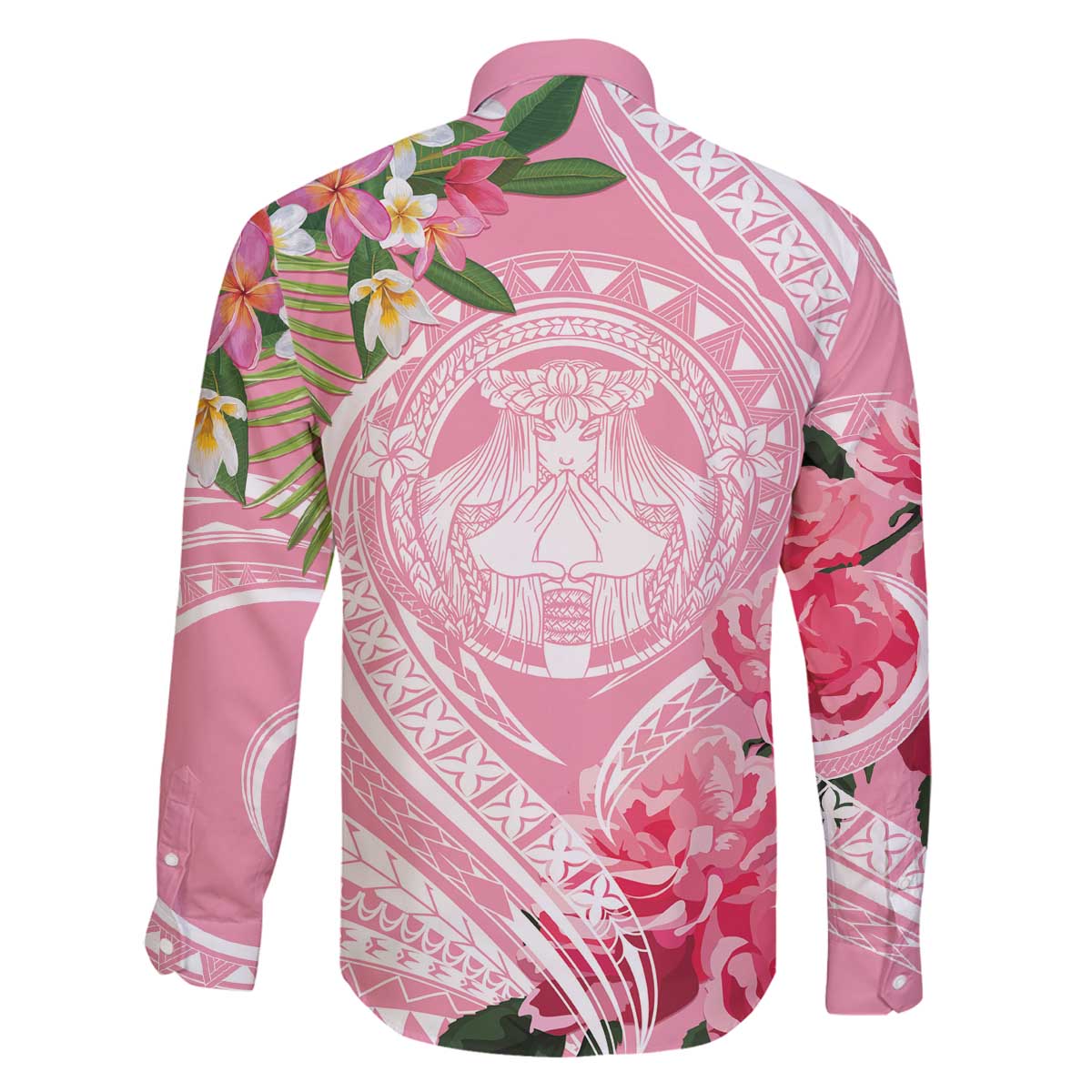 Aloha Hawaii Maui Family Matching Off The Shoulder Long Sleeve Dress and Hawaiian Shirt Goddess Lokelani Rose