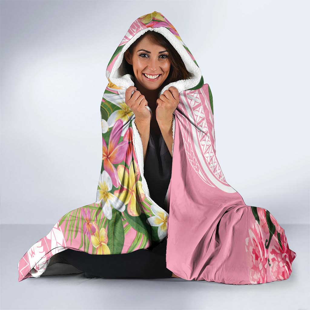 Aloha Hawaii Maui Hooded Blanket Goddess Lokelani Rose