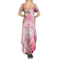 Aloha Hawaii Maui Summer Maxi Dress Goddess Lokelani Rose
