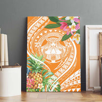 Aloha Hawaii Lanai Canvas Wall Art Frangipani Mix Pineapple