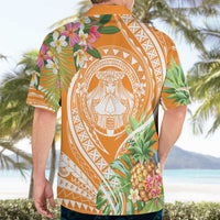 Aloha Hawaii Lanai Hawaiian Shirt Frangipani Mix Pineapple