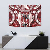 Bula Fiji Vintage Tapestry Scarlet Masi Motifs