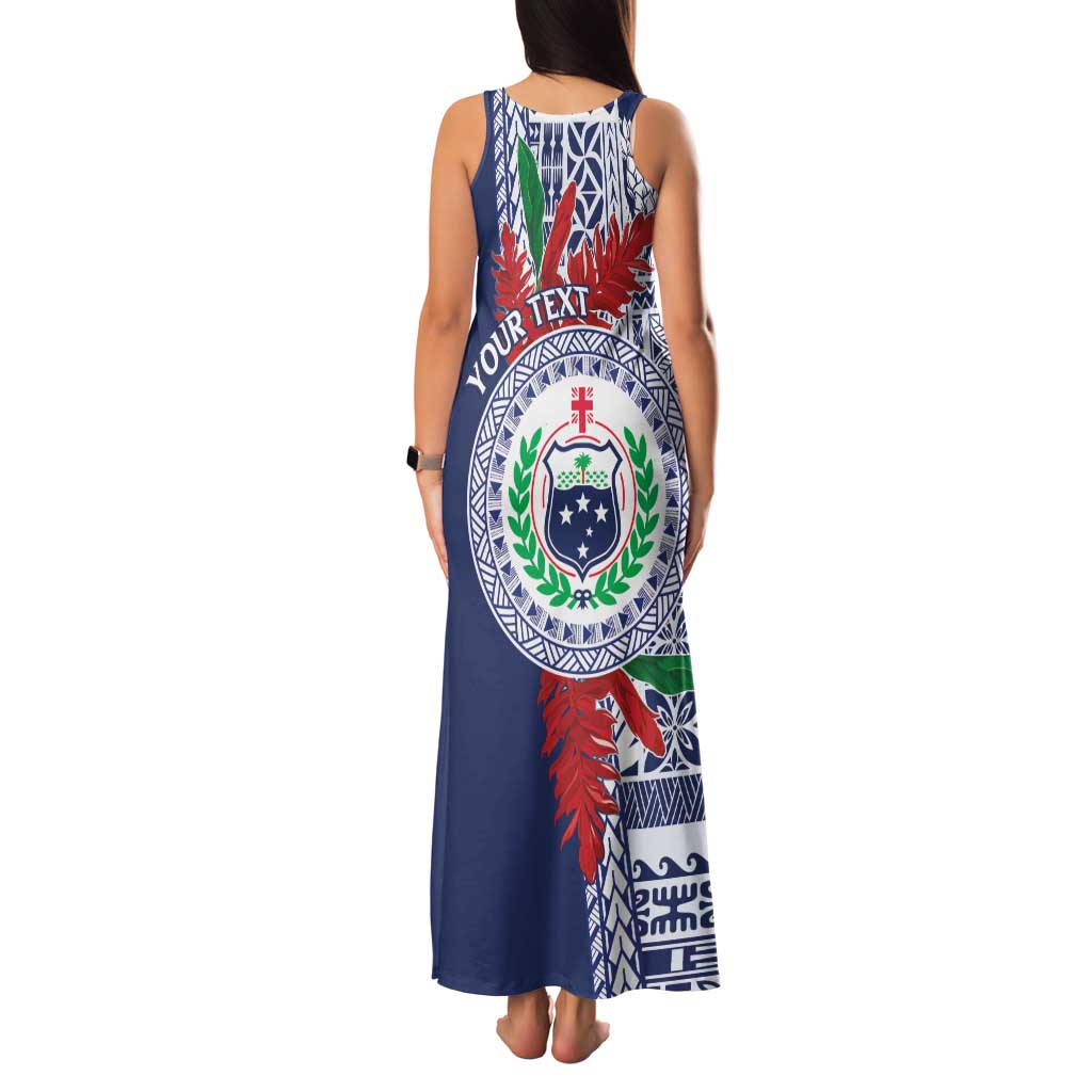 Samoa Rugby Personalized Family Matching Tank Maxi Dress and Hawaiian Shirt Toa Samoa Myriad Siapo