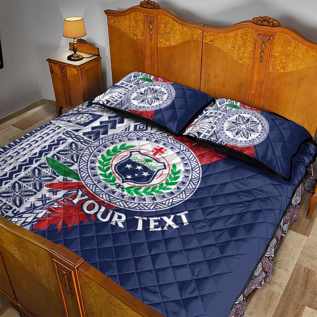 Samoa Rugby Personalized Quilt Bed Set Toa Samoa Myriad Siapo