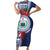 Samoa Rugby Personalized Short Sleeve Bodycon Dress Toa Samoa Myriad Siapo