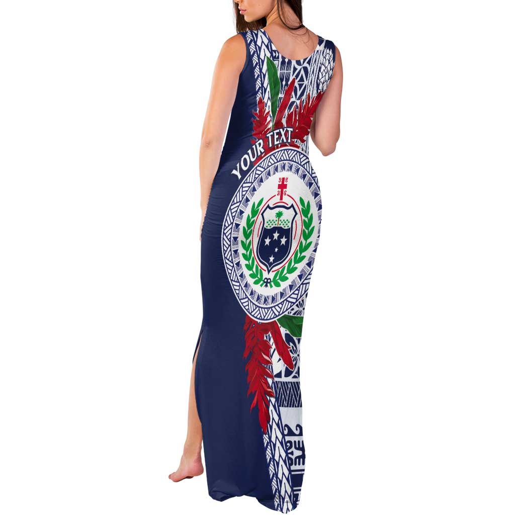 Samoa Rugby Personalized Tank Maxi Dress Toa Samoa Myriad Siapo