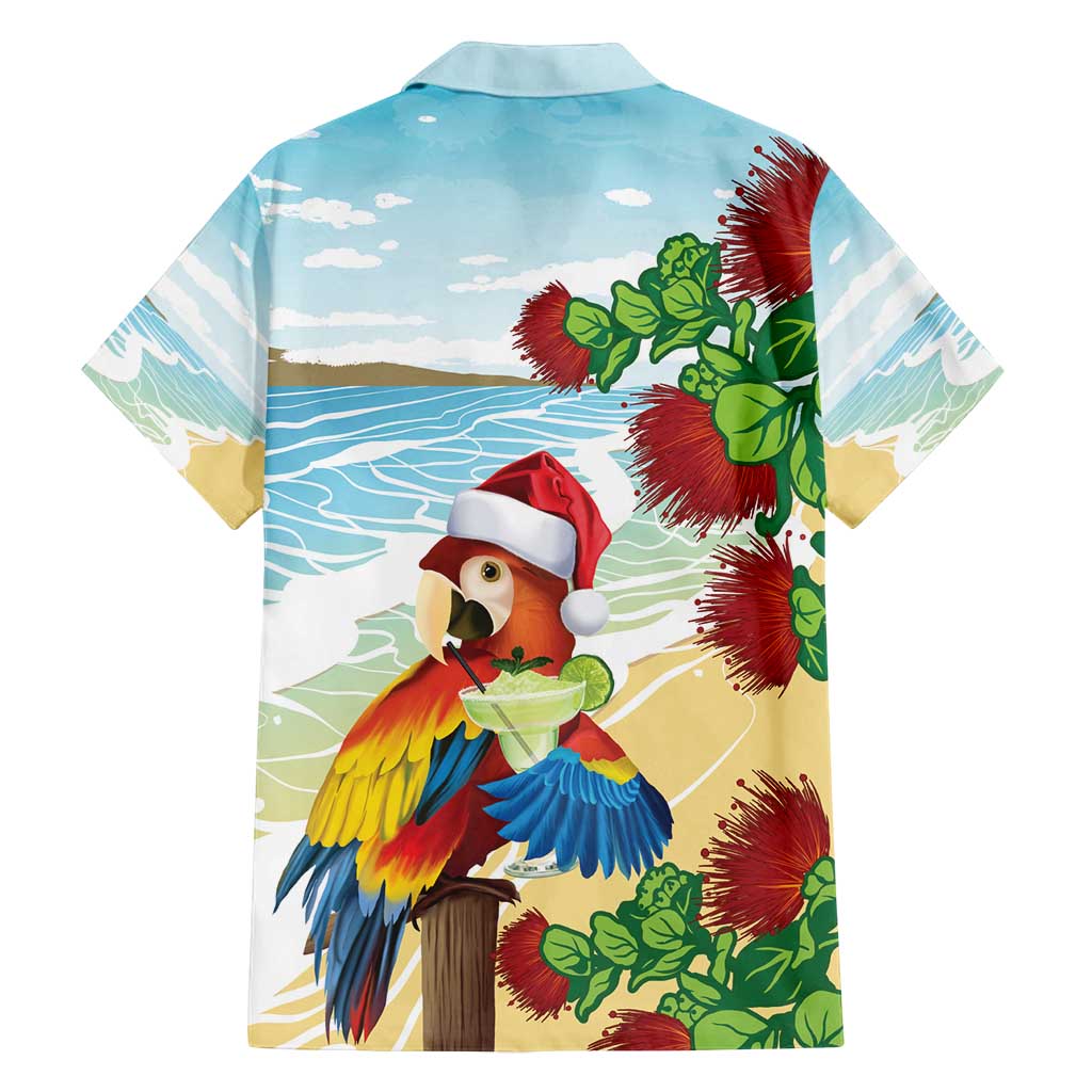 Have A Very Beach Christmas Family Matching Off Shoulder Maxi Dress and Hawaiian Shirt Parrot By Lehua Flower - Polynesian Pride
