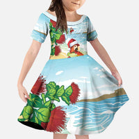Have A Very Beach Christmas Family Matching Summer Maxi Dress and Hawaiian Shirt Parrot By Lehua Flower - Polynesian Pride