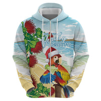 Have A Very Beach Christmas Hoodie Parrot By Lehua Flower - Polynesian Pride