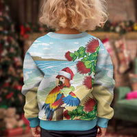 Have A Very Beach Christmas Kid Ugly Christmas Sweater Parrot By Lehua Flower - Polynesian Pride