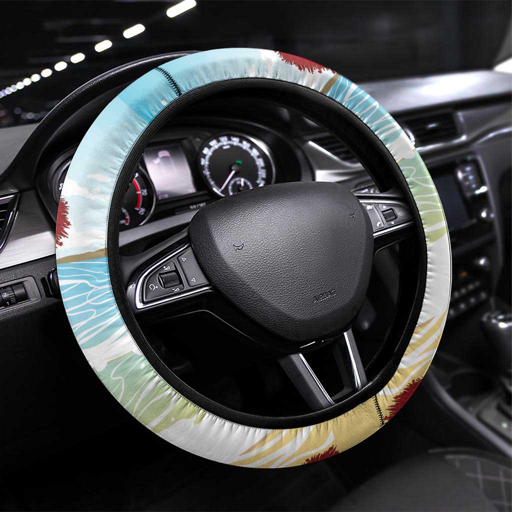 Have A Very Beach Christmas Steering Wheel Cover Parrot By Lehua Flower - Polynesian Pride