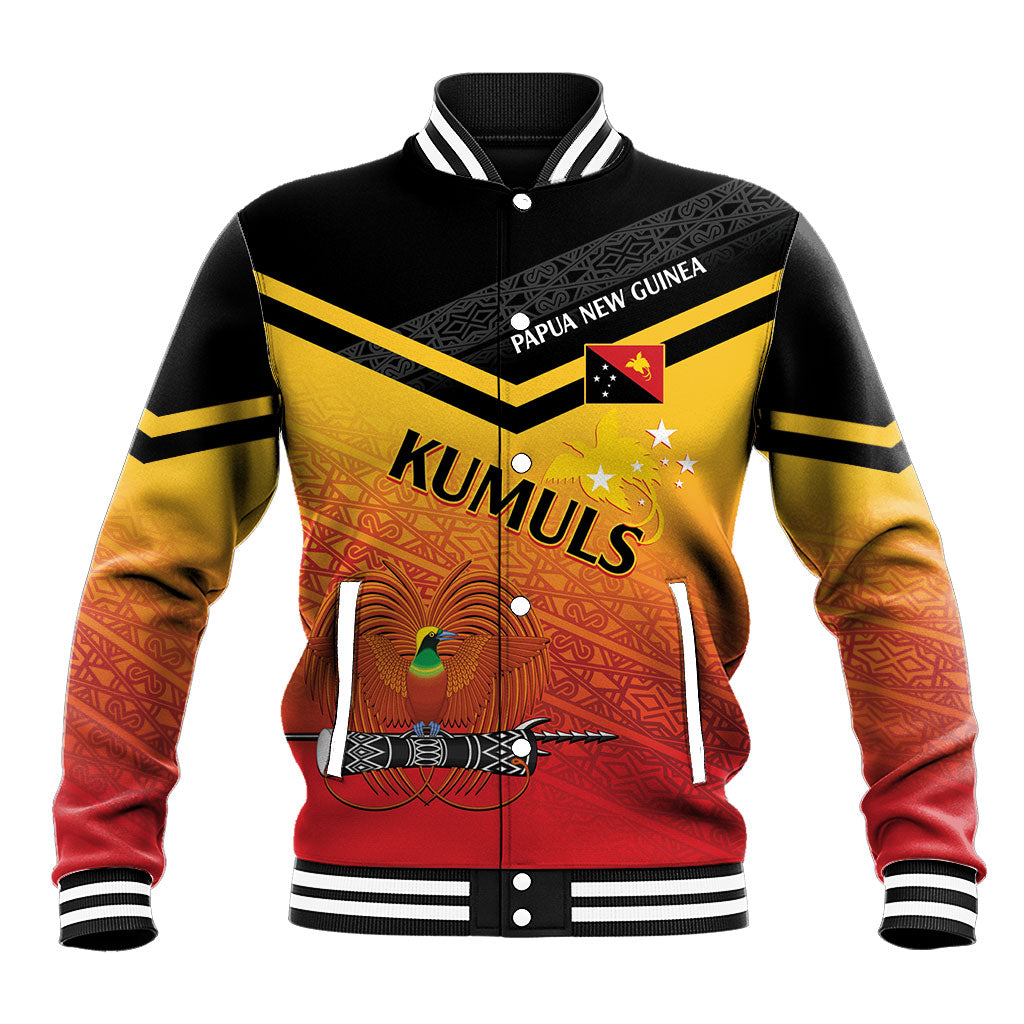Papua New Guinea Custom Rugby The Kumuls Baseball Jacket Motuan Inspired Pattern LT7 Unisex Multicolor - Polynesian Pride