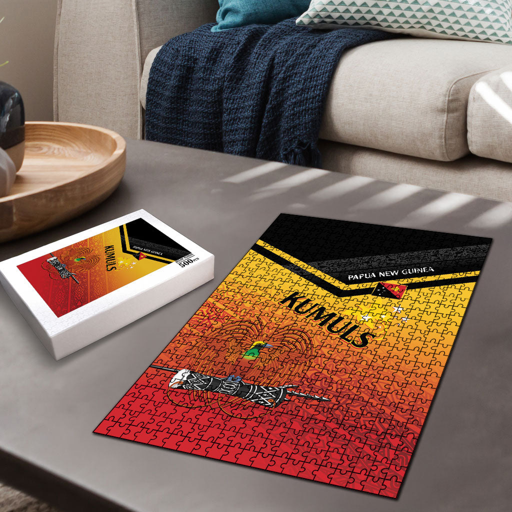 Papua New Guinea Rugby The Kumuls Puzzle Motuan Inspired Pattern LT7 - Polynesian Pride