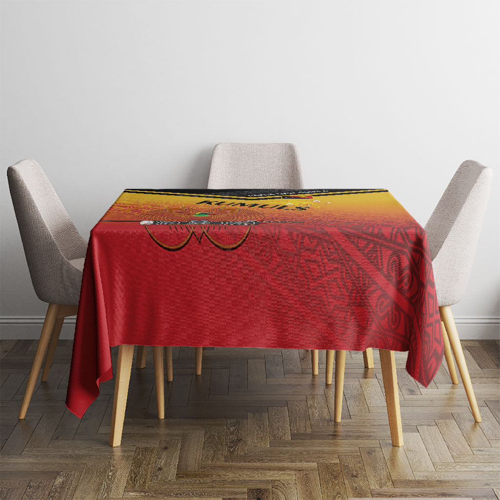 Papua New Guinea Rugby The Kumuls Tablecloth Motuan Inspired Pattern LT7 - Polynesian Pride
