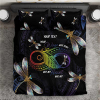 Personalised Polynesian Memorial Bedding Set Your Wings Were Ready But My Heart Was Not LT7 Black - Polynesian Pride