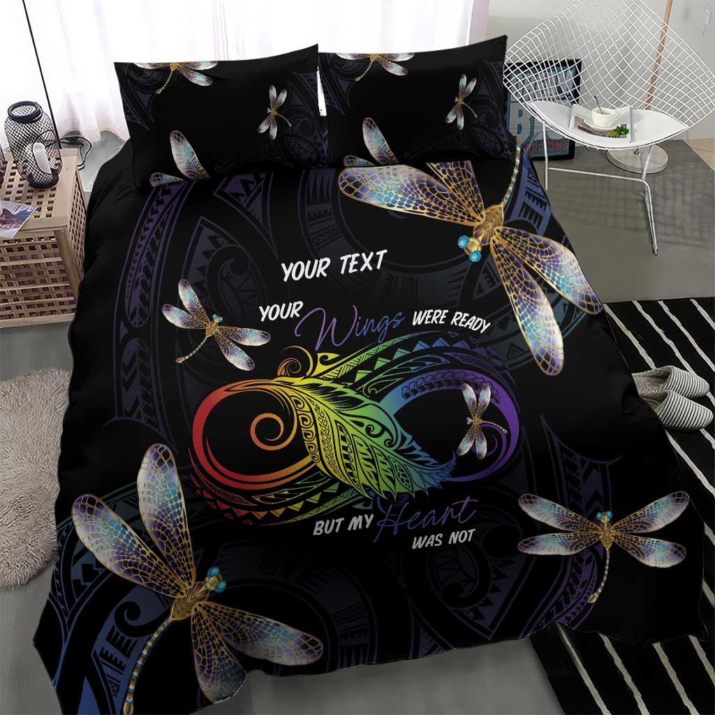 Personalised Polynesian Memorial Bedding Set Your Wings Were Ready But My Heart Was Not LT7 - Polynesian Pride