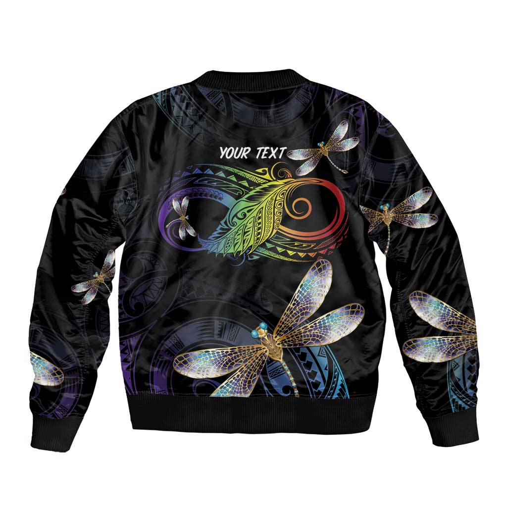 Personalised Polynesian Memorial Bomber Jacket Your Wings Were Ready But My Heart Was Not