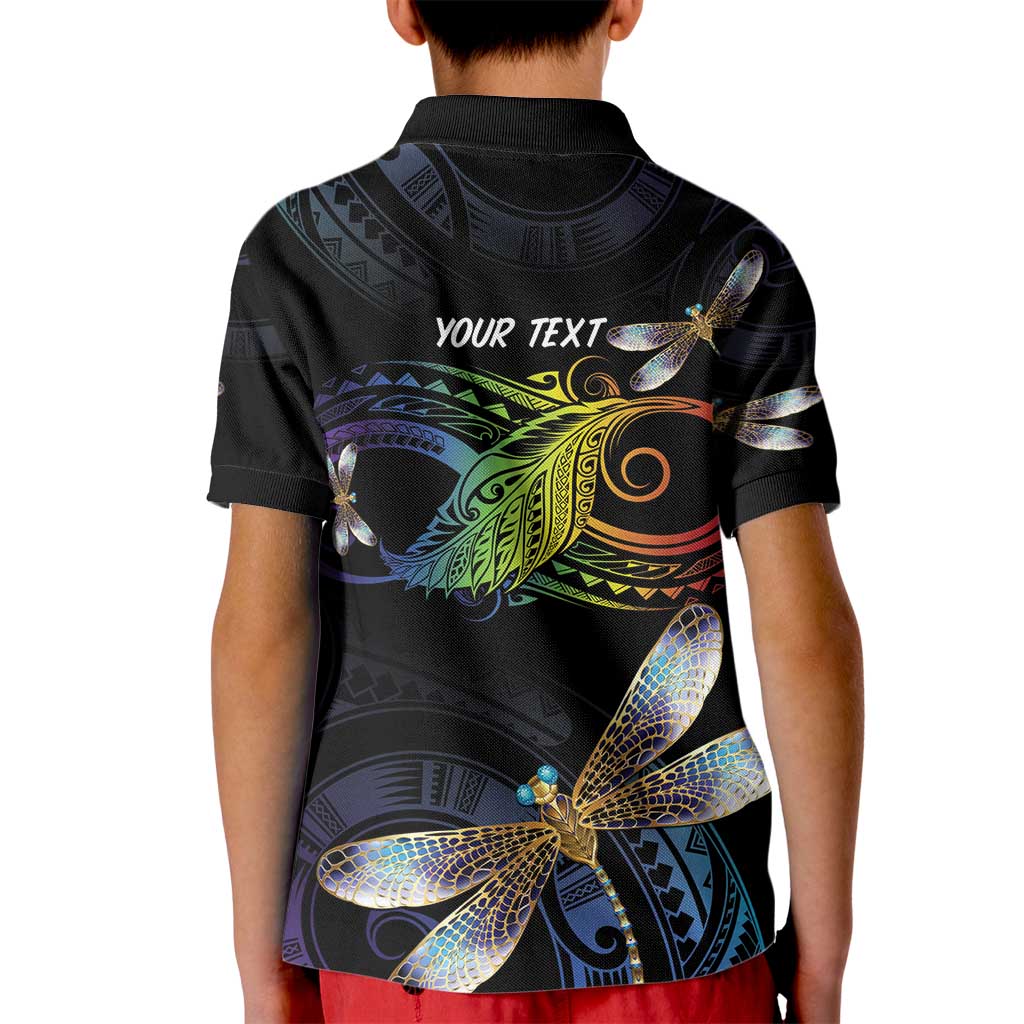 Personalised Polynesian Memorial Kid Polo Shirt Your Wings Were Ready But My Heart Was Not LT7 - Polynesian Pride