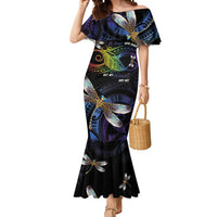 Personalised Polynesian Memorial Mermaid Dress Your Wings Were Ready But My Heart Was Not LT7 Women Black - Polynesian Pride
