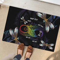 Personalised Polynesian Memorial Rubber Doormat Your Wings Were Ready But My Heart Was Not LT7 - Polynesian Pride