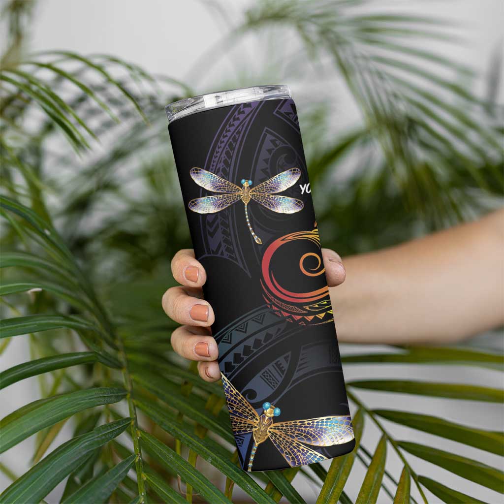 Personalised Polynesian Memorial Skinny Tumbler Your Wings Were Ready But My Heart Was Not LT7 - Polynesian Pride