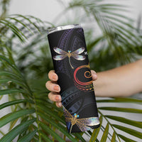 Personalised Polynesian Memorial Skinny Tumbler Your Wings Were Ready But My Heart Was Not LT7 - Polynesian Pride