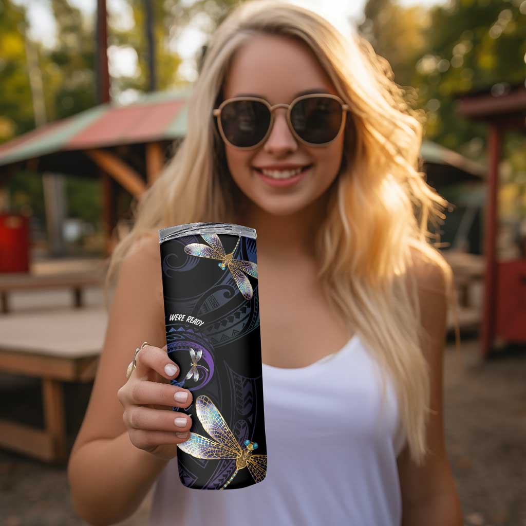Personalised Polynesian Memorial Skinny Tumbler Your Wings Were Ready But My Heart Was Not LT7 - Polynesian Pride