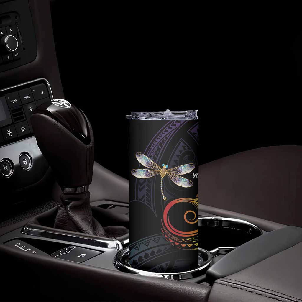 Personalised Polynesian Memorial Skinny Tumbler Your Wings Were Ready But My Heart Was Not LT7 - Polynesian Pride