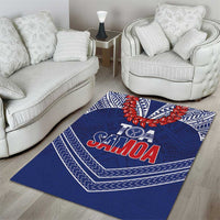 Toa Samoa Rugby Area Rug Ulafala Mix Nifo'oti - Polynesian Pride