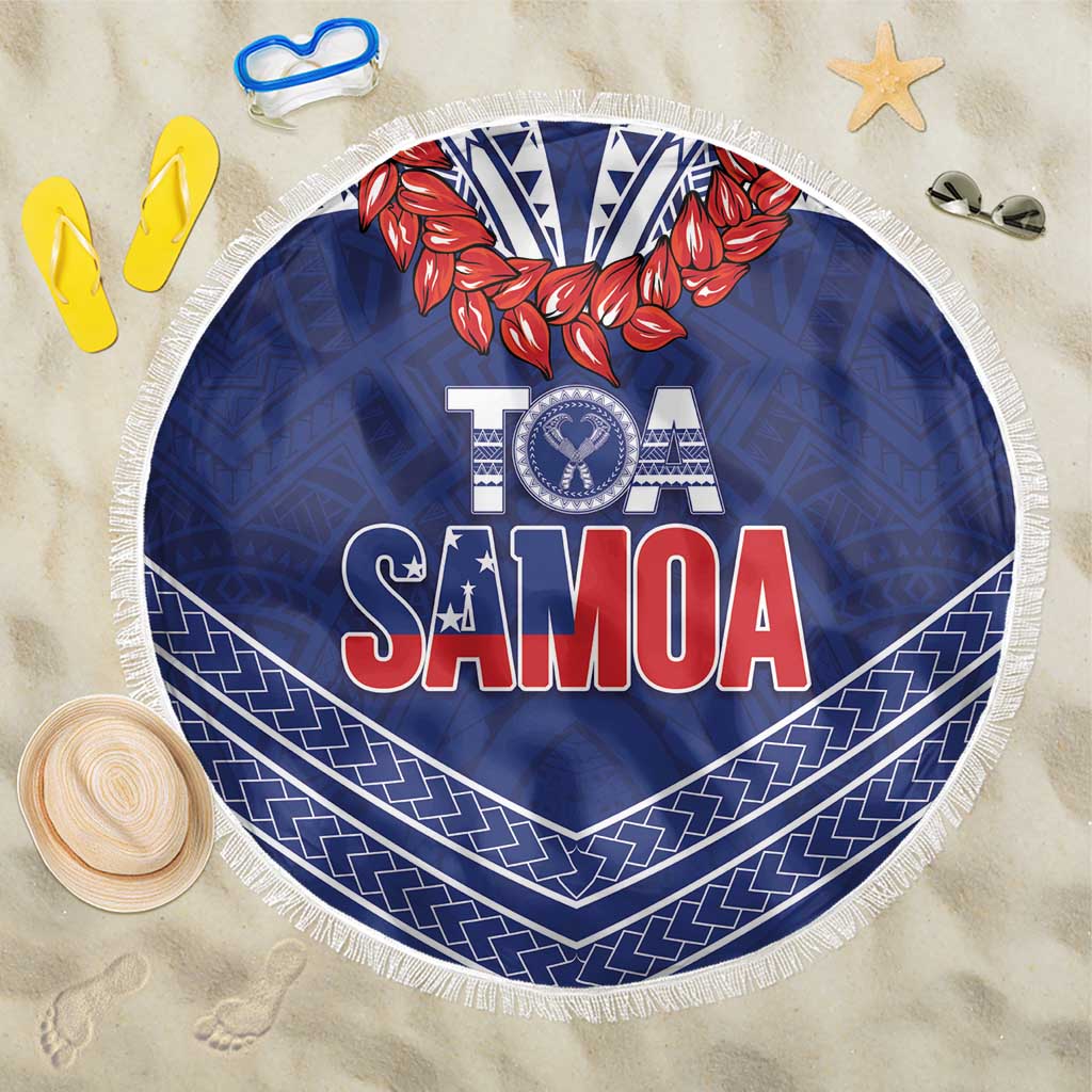Toa Samoa Rugby Beach Blanket Ulafala Mix Nifo'oti - Polynesian Pride