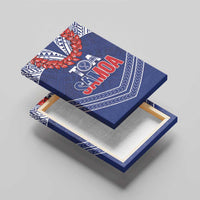 Toa Samoa Rugby Canvas Wall Art Ulafala Mix Nifo'oti - Polynesian Pride
