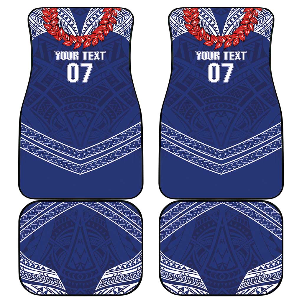 Toa Samoa Rugby Custom Car Mats Ulafala Mix Nifo'oti - Polynesian Pride