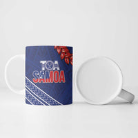 Toa Samoa Rugby Custom Ceramic Mug Ulafala Mix Nifo'oti - Polynesian Pride
