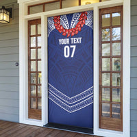 Toa Samoa Rugby Custom Door Cover Ulafala Mix Nifo'oti - Polynesian Pride