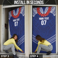 Toa Samoa Rugby Custom Door Cover Ulafala Mix Nifo'oti - Polynesian Pride
