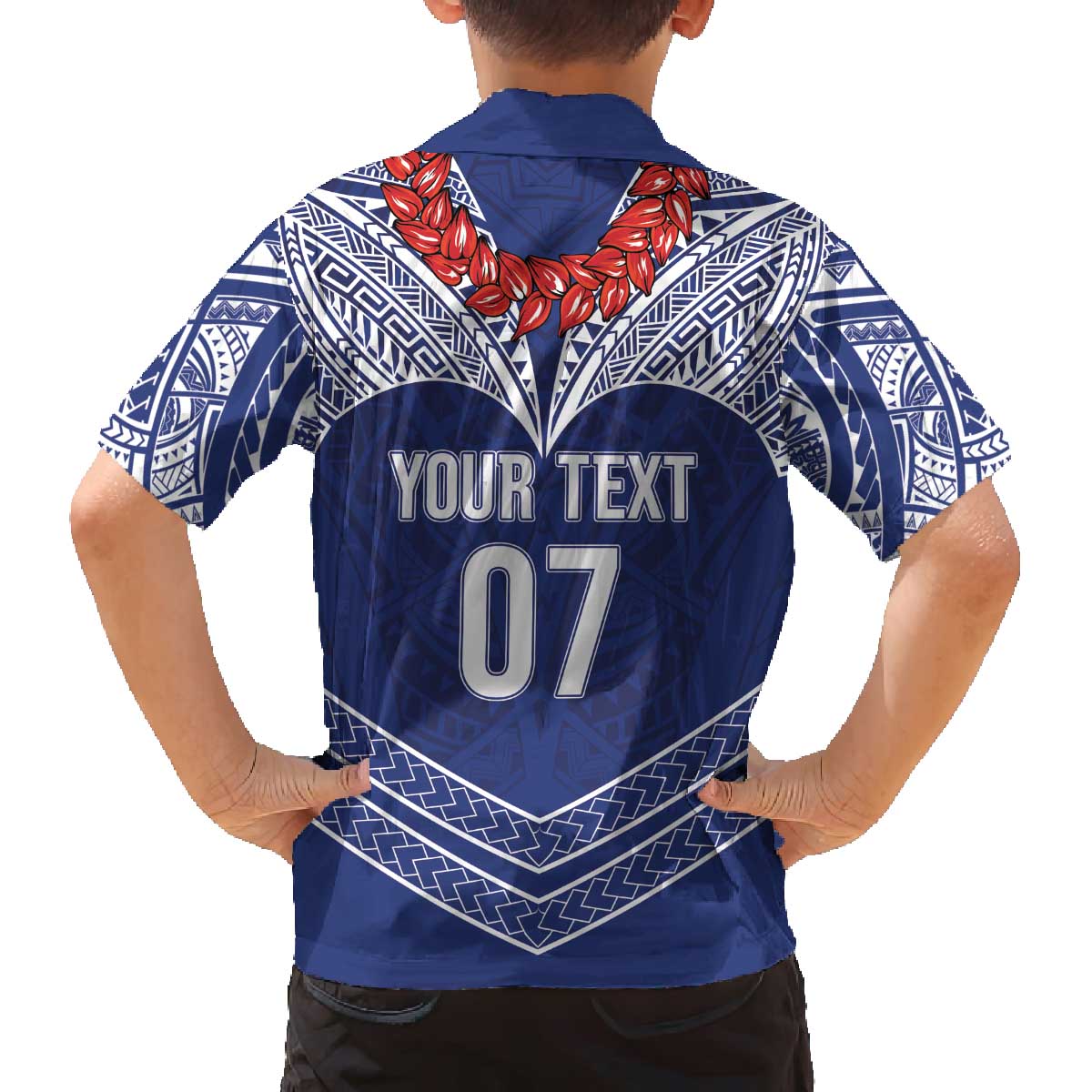 Toa Samoa Rugby Custom Family Matching Off The Shoulder Long Sleeve Dress and Hawaiian Shirt Ulafala Mix Nifo'oti - Polynesian Pride