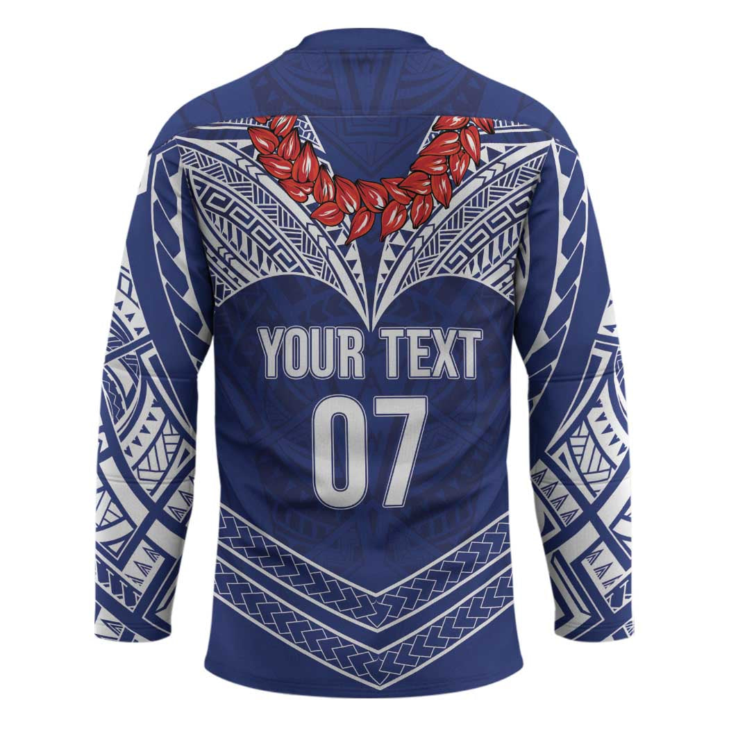 Toa Samoa Rugby Custom Hockey Jersey Ulafala Mix Nifo'oti - Polynesian Pride