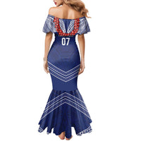 Toa Samoa Rugby Custom Mermaid Dress Ulafala Mix Nifo'oti - Polynesian Pride