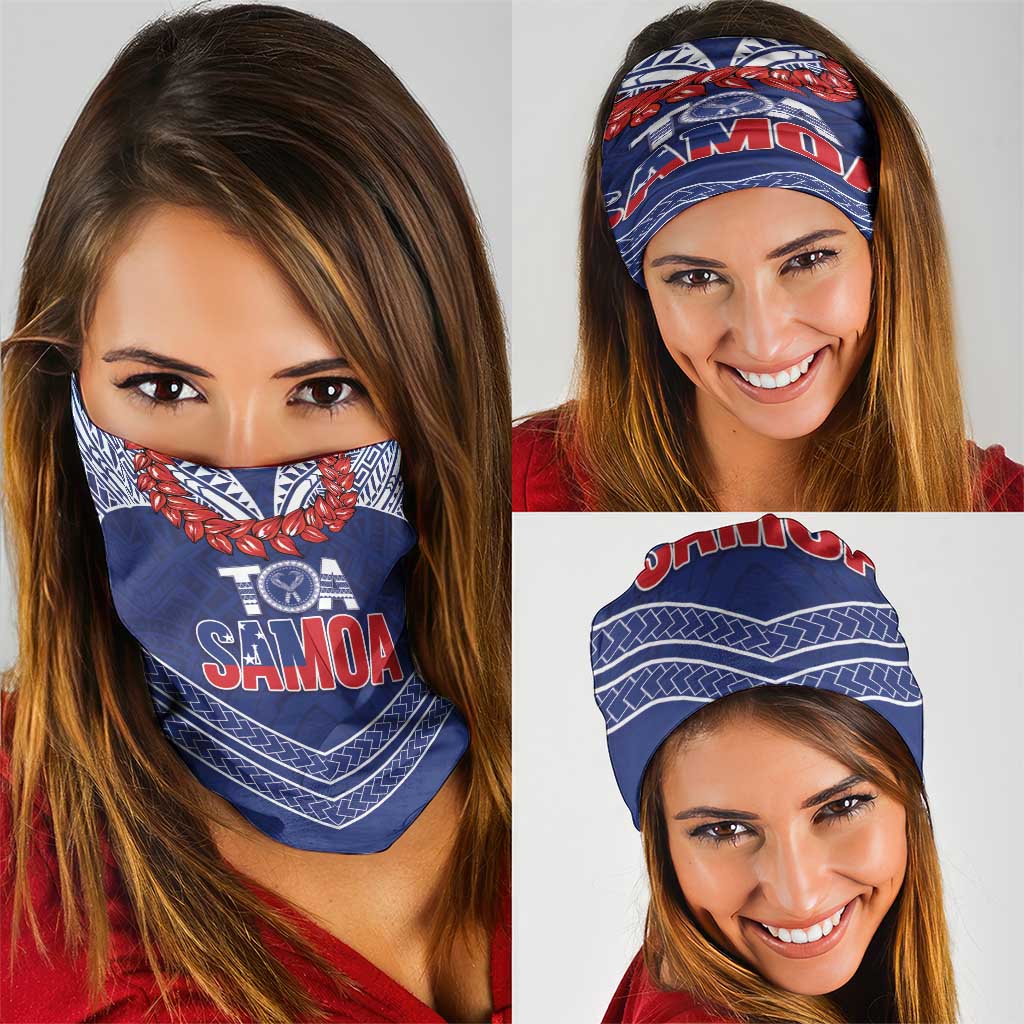 Toa Samoa Rugby Neck Gaiter Ulafala Mix Nifo'oti - Polynesian Pride