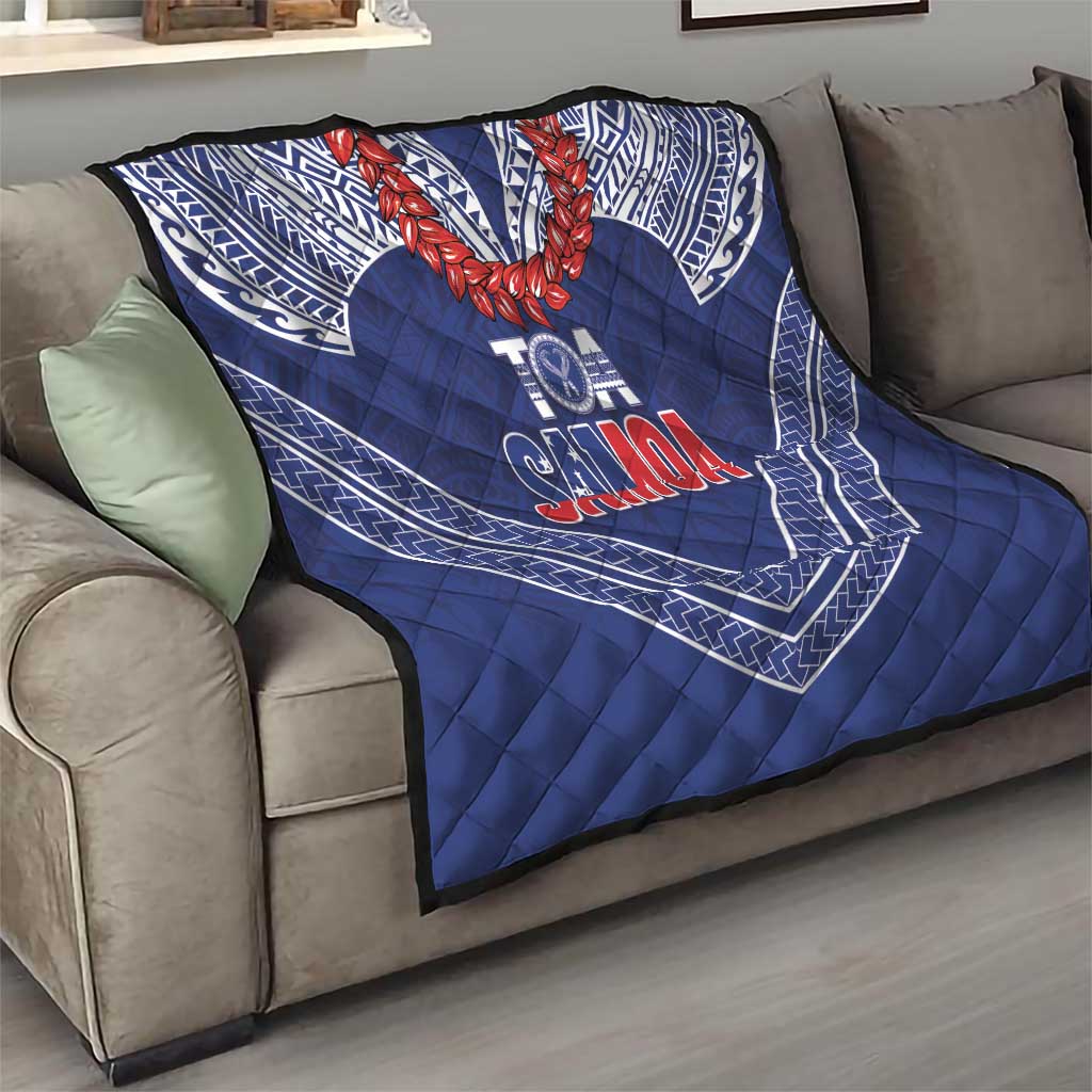 Toa Samoa Rugby Quilt Ulafala Mix Nifo'oti - Polynesian Pride